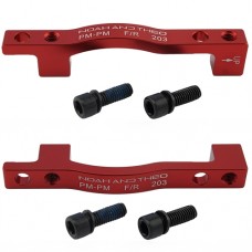203mm REAR POST/POST Disc Brake Adapter RED